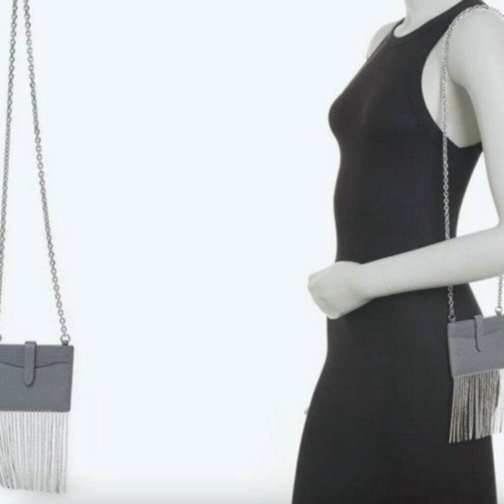 Rebecca Minkoff Leather Card Case on Chain